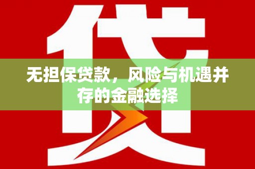 福海无担保贷款，风险与机遇并存的金融选择