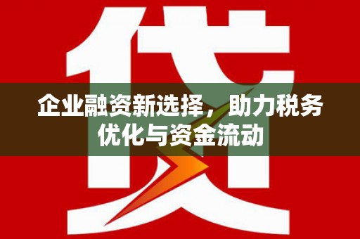福海企业融资新选择，助力税务优化与资金流动