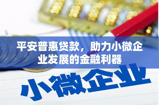 福海平安普惠贷款，助力小微企业发展的金融利器