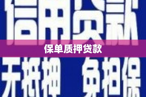 福海保单质押贷款