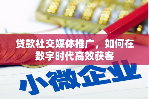 福海贷款社交媒体推广，如何在数字时代高效获客