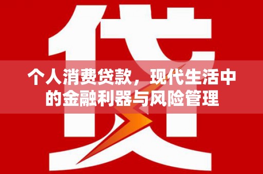 福海个人消费贷款，现代生活中的金融利器与风险管理