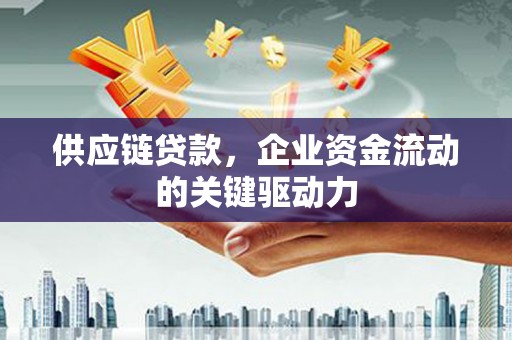 福海供应链贷款，企业资金流动的关键驱动力
