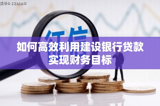 福海如何高效利用建设银行贷款实现财务目标