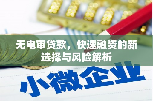 福海无电审贷款，快速融资的新选择与风险解析