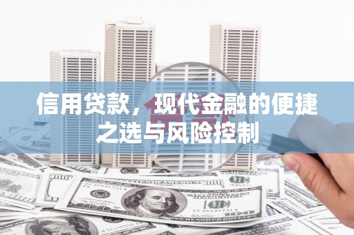 福海信用贷款，现代金融的便捷之选与风险控制