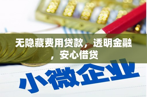 福海无隐藏费用贷款，透明金融，安心借贷