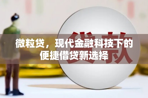 福海微粒贷，现代金融科技下的便捷借贷新选择