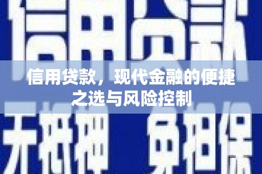 福海信用贷款，现代金融的便捷之选与风险控制