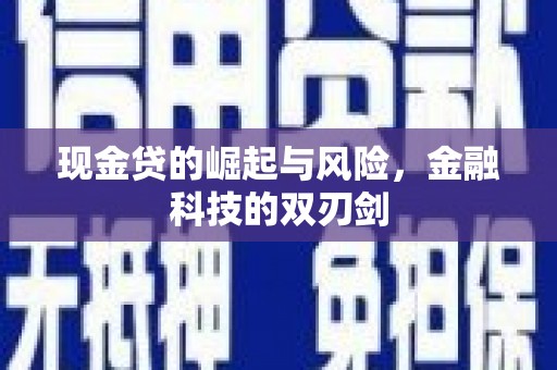 福海现金贷的崛起与风险，金融科技的双刃剑