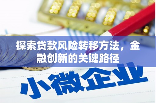 福海探索贷款风险转移方法，金融创新的关键路径