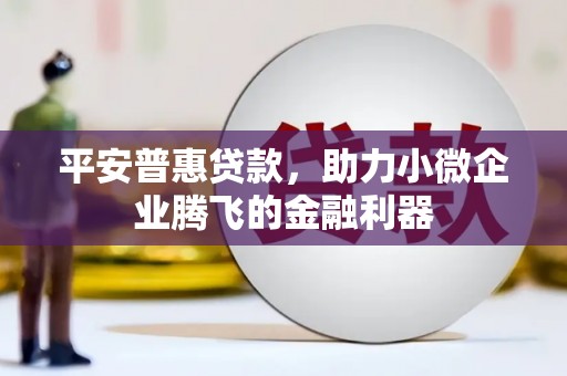 福海平安普惠贷款，助力小微企业腾飞的金融利器