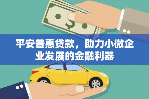 福海平安普惠贷款，助力小微企业发展的金融利器