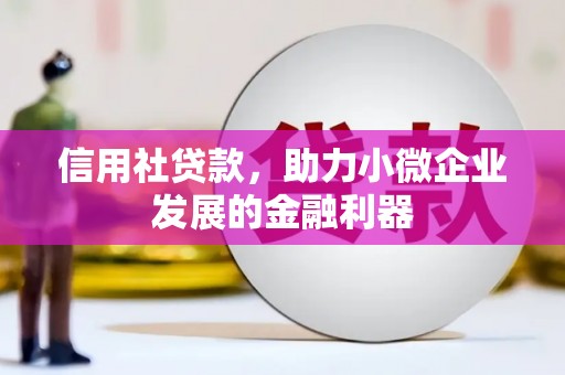 福海信用社贷款，助力小微企业发展的金融利器