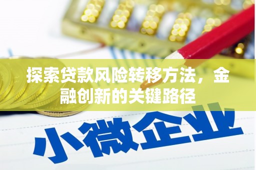 福海探索贷款风险转移方法，金融创新的关键路径