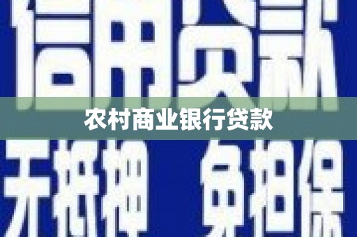 福海农村商业银行贷款