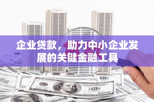 福海企业贷款，助力中小企业发展的关键金融工具