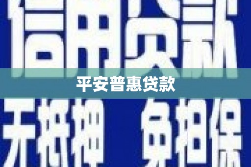 福海平安普惠贷款