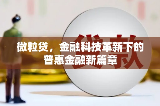 福海微粒贷，金融科技革新下的普惠金融新篇章