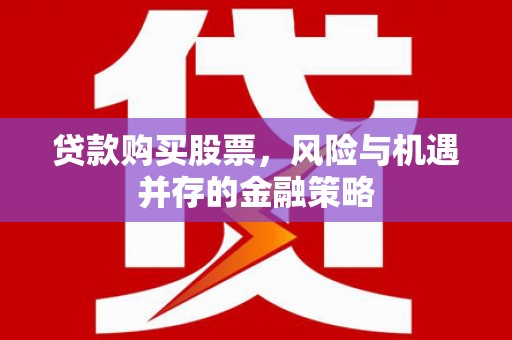 福海贷款购买股票，风险与机遇并存的金融策略