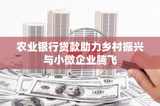 福海农业银行贷款助力乡村振兴与小微企业腾飞