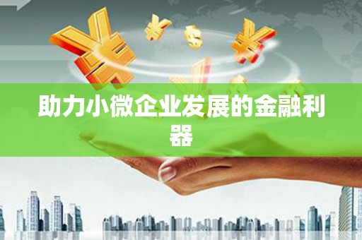 福海助力小微企业发展的金融利器